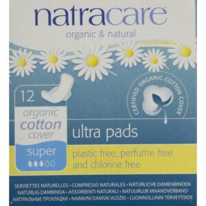 Natracare Ultra Pads Super with Wings for Women