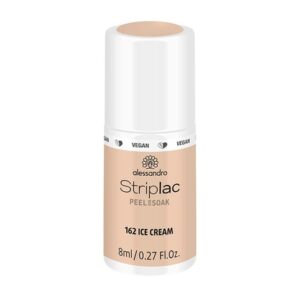 alessandro Striplac Peel or Soak VEGAN ICE CREAM LED Nail Polish in Pastel Orange 8ml