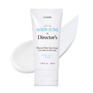 Etude Soonjung Director's Mineral Sunscreen 50ml Non-Nano Physical Sun Cream with Centella Asiatica Extract Vegan K-Beauty