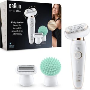 Braun epilator Wet & Dry Silk-épil 9 Flex 9020, White/Gold