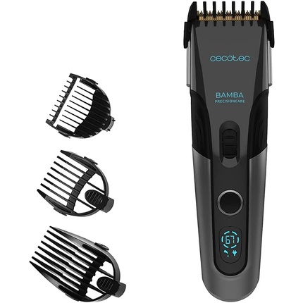 Cecotec Bamba PrecisionCare Titanium Hair Clipper with Battery and 3 Accessories