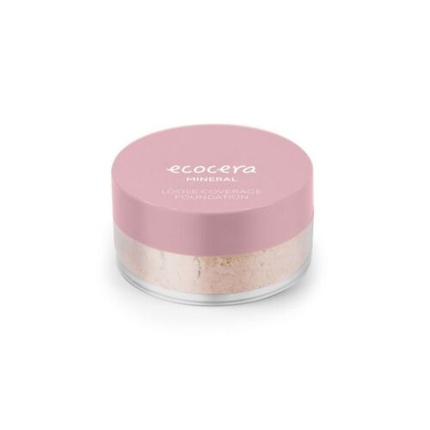 Ecocera Powder Covering Mineral Foundation N6 Nyc Neutral Shade 4g