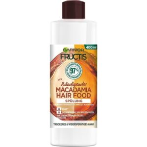 Garnier Fructis Hair Food Conditioner Taming Macadamia Vegan Formula For Dry Unruly Hair 400ml