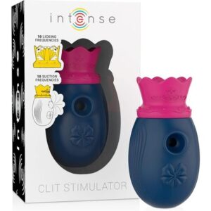 Intense Clit Stimulator 10 Licking and Suction Frequencies - Blue