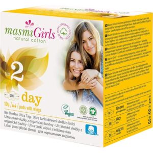 MASMI NATURAL COTTON Organic Sanitary Pads Ultra Tag Girls 2 64g